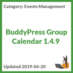 BuddyPress Group Calendar 1.4.9