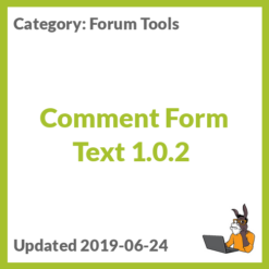 Comment Form Text 1.0.2