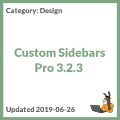 Custom Sidebars Pro 3.2.3