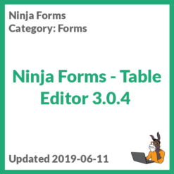 Ninja Forms - Table Editor 3.0.4