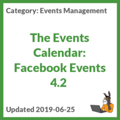 The Events Calendar: Facebook Events 4.2