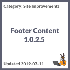 Footer Content 1.0.2.5