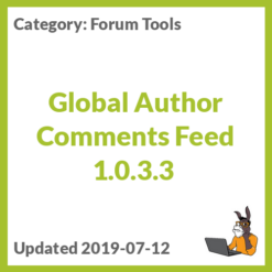 Global Author Comments Feed 1.0.3.3