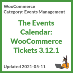 The Events Calendar: WooCommerce Tickets
