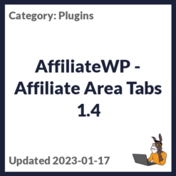 AffiliateWP - Affiliate Area Tabs