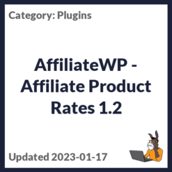 AffiliateWP - Affiliate Product Rates