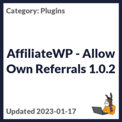 AffiliateWP - Allow Own Referrals
