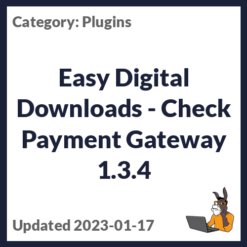 Easy Digital Downloads - Check Payment Gateway