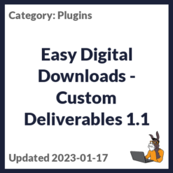 Easy Digital Downloads - Custom Deliverables