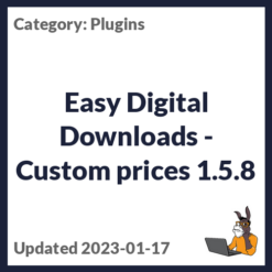 Easy Digital Downloads - Custom prices