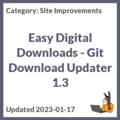 Easy Digital Downloads - Git Download Updater