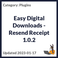 Easy Digital Downloads - Resend Receipt