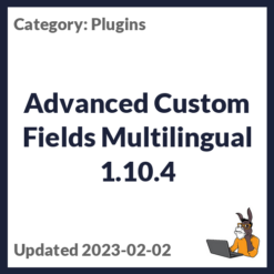 Advanced Custom Fields Multilingual