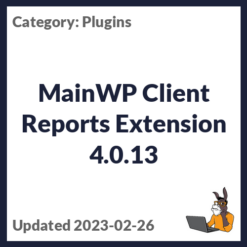 MainWP Client Reports Extension
