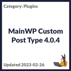 MainWP Custom Post Type