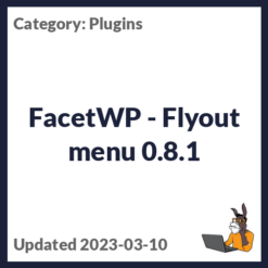 FacetWP - Flyout menu
