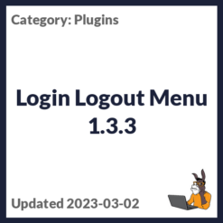 Login Logout Menu