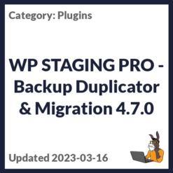 WP STAGING PRO - Backup Duplicator & Migration