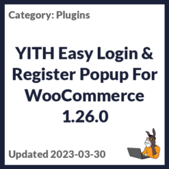 YITH Easy Login & Register Popup For WooCommerce