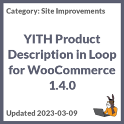 YITH Product Description in Loop for WooCommerce